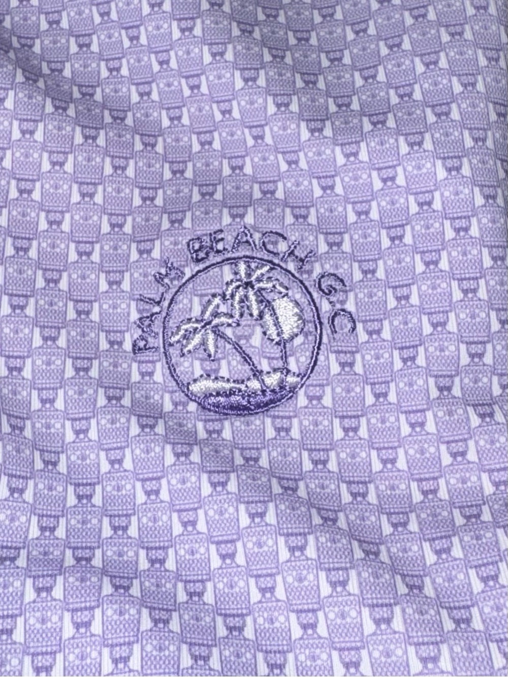 NWOT ⛳️👕🏌🏽Palm Beach Golf Club Turtleson Palm Beach Par 3 Golf Polo embroidered - Picture 2 of 8